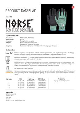 

Produktdatablad NORSE ECO Flex Original

