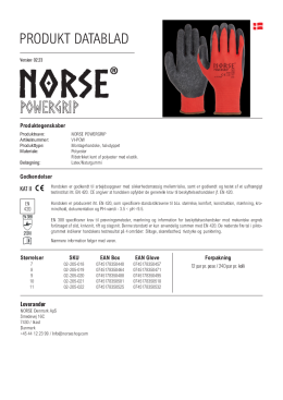 

Produktdatablad NORSE Powergrip 03.23

