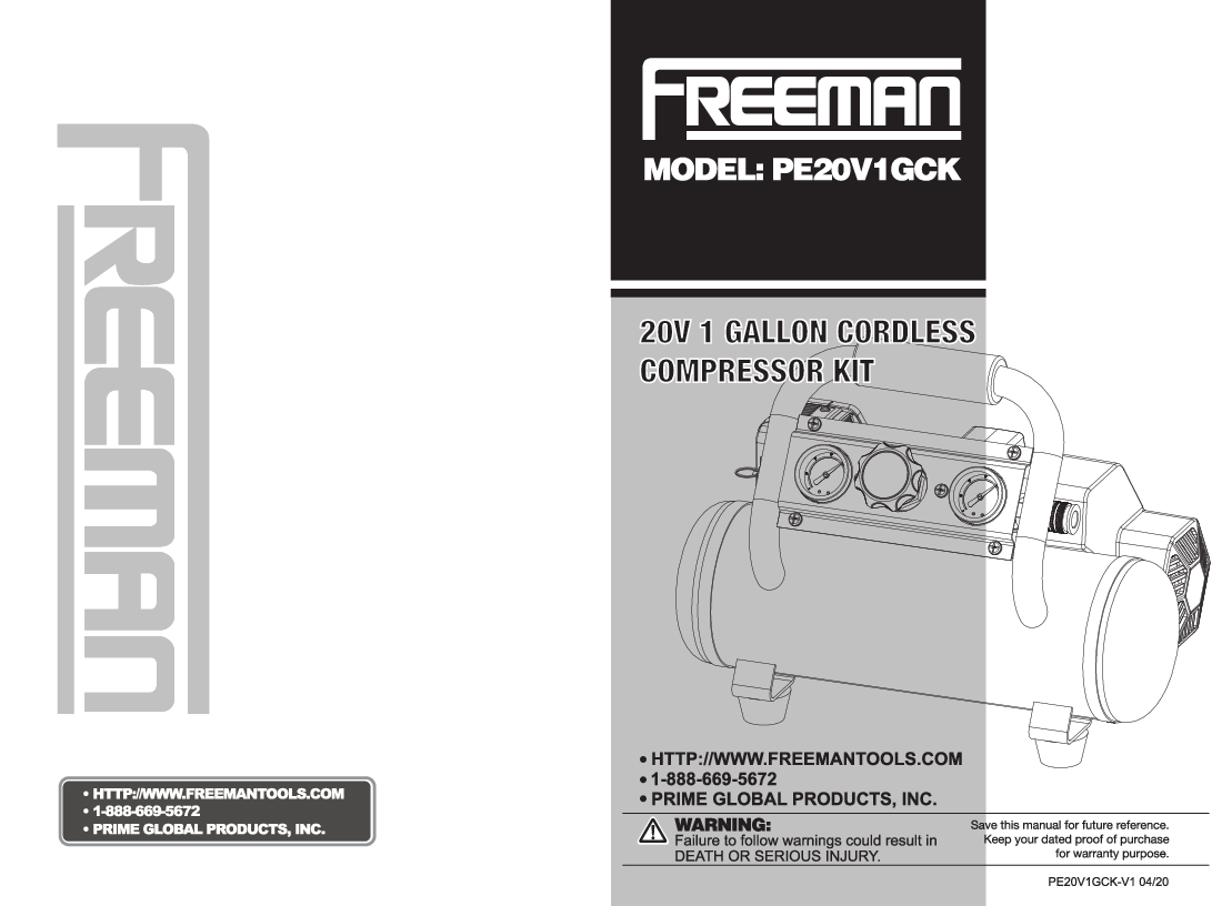

PE20V1GCK manual

