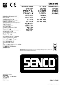 

Manual  Senco staplers manual

