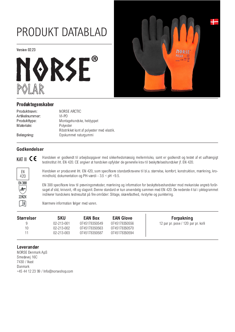 

Produktdatablad NORSE Polar1

