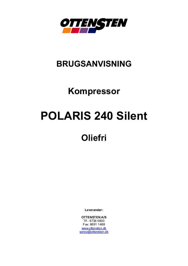 

2140   Pol 240 Silent Brugsvejledning


