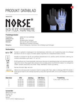 

Produktdatablad NORSE ECO Flex Supreme 03.23


