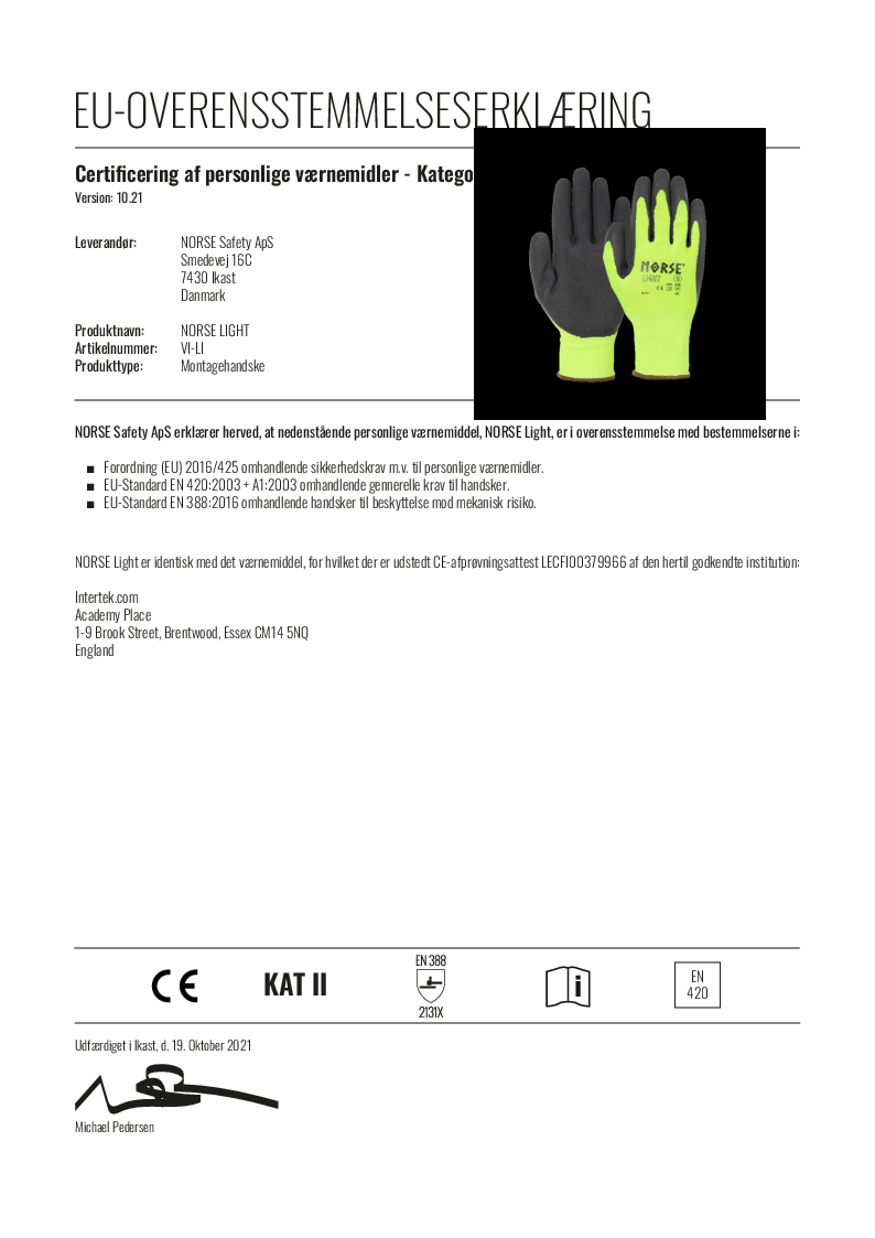 

EU OVERENSTEMMELSESERKLAERING NORSE Light (1)


