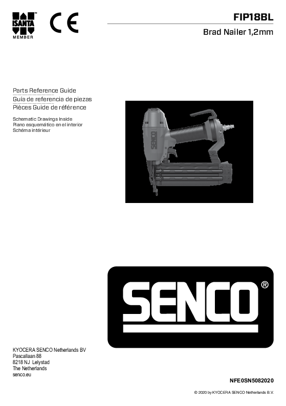 

Part Chart  Senco FIP18BL part chart


