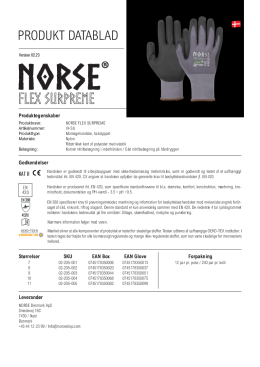 

Produktdatablad NORSE Flex Supreme

