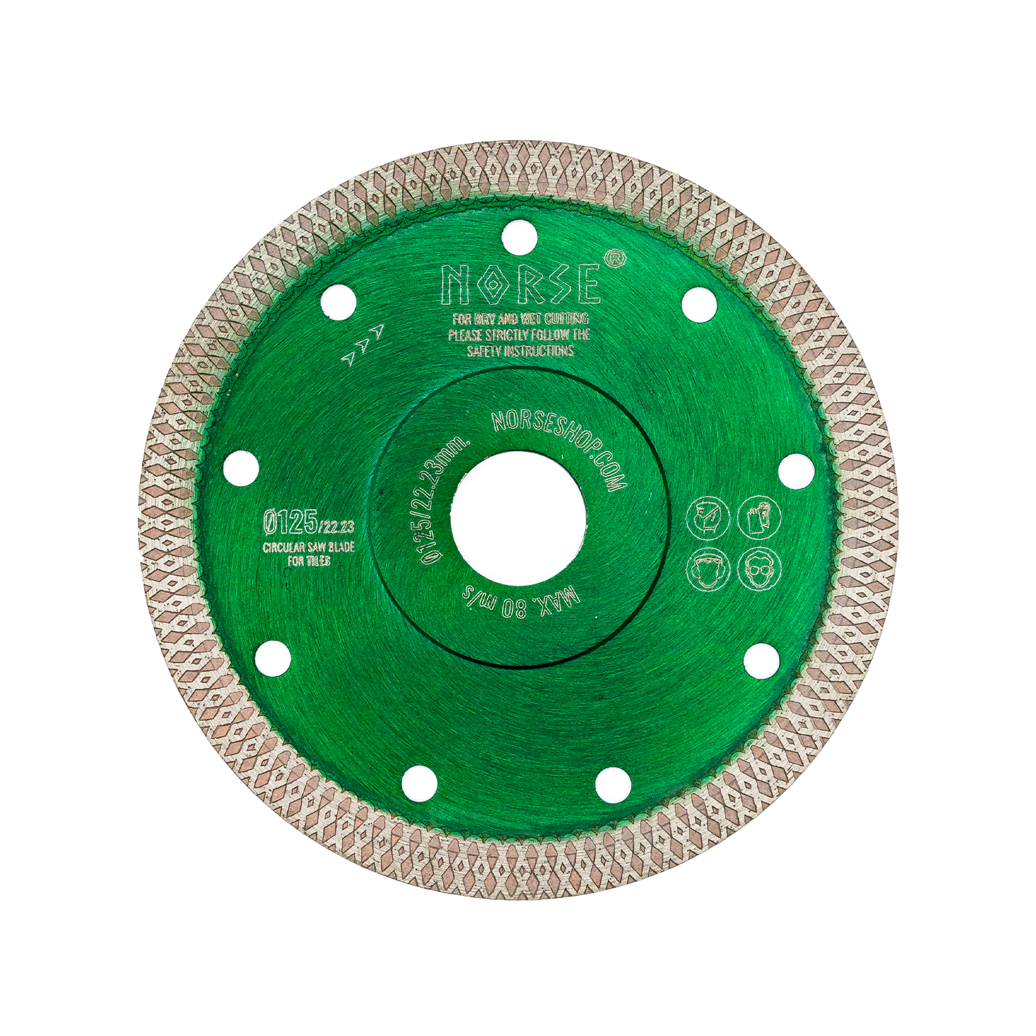 NORSE Tilecutter  Ø125mm | Diamantklinge til sten,skiffer,marmor