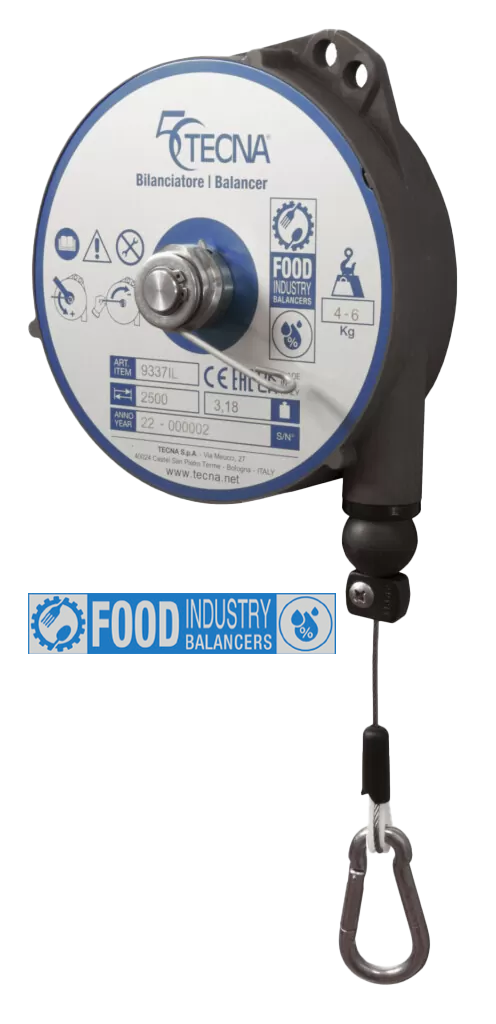 Tecna FOOD Balanceophæng 8,0-10kg - Wirelængde 2500mm
