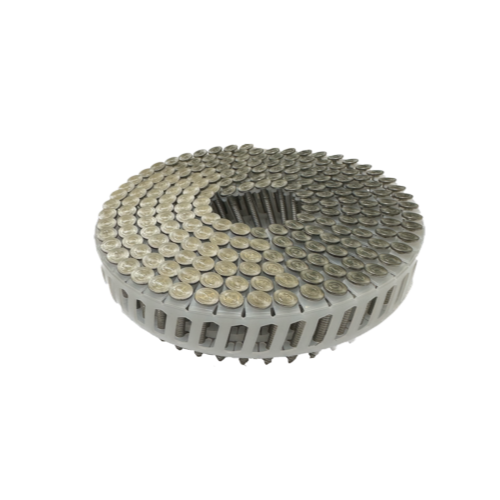 2,8x25mm haften tromlesøm ring A2 rustfri 15° flad plast, 1200 stk
